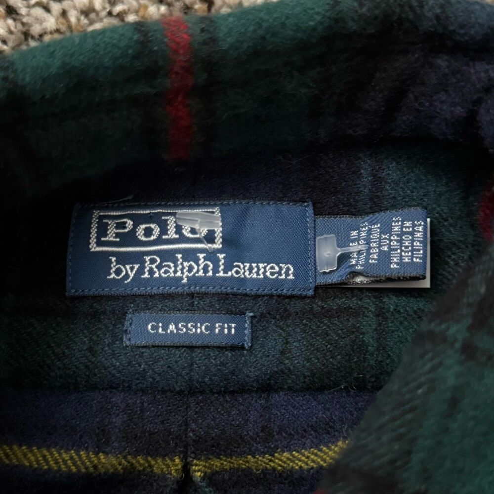 Polo Ralph Lauren Men’s Size Medium NWT The Polo Tartan Work shirt MSRP $398.00 - Picture 6 of 11